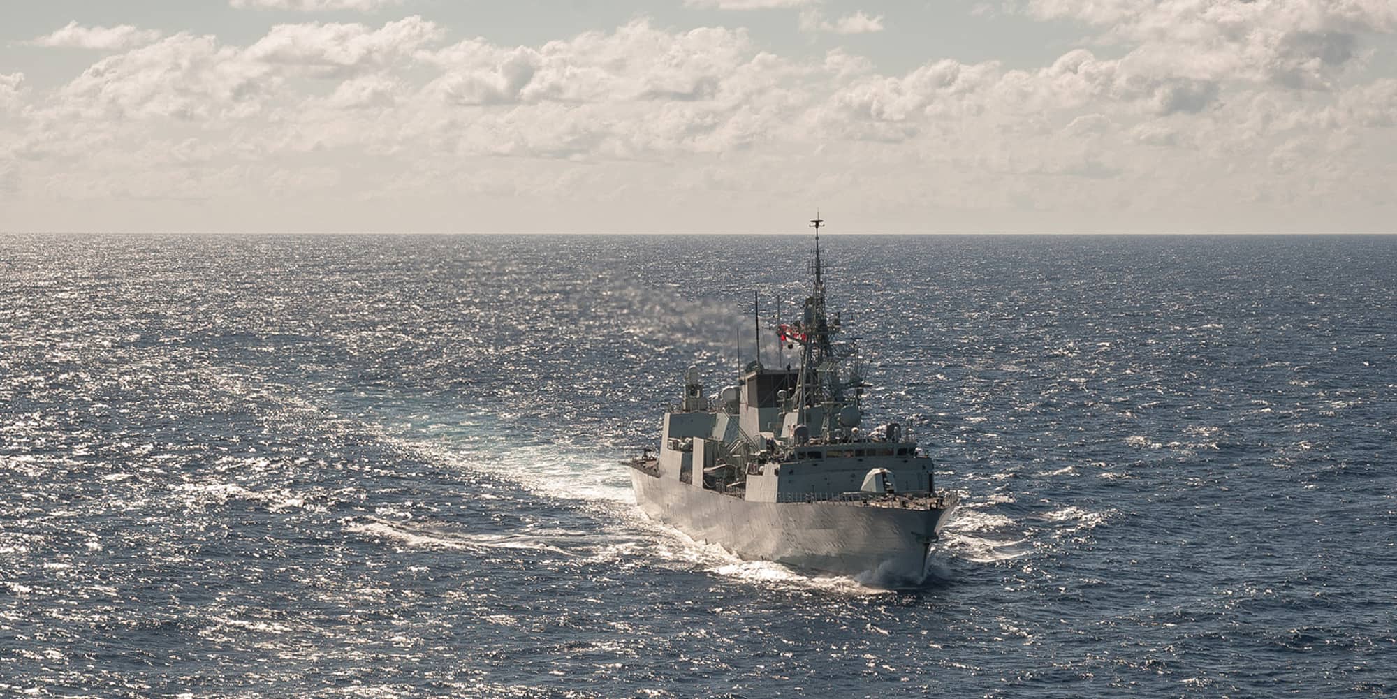 A 2013 photo of HMCS Regina, which sailed from CFB Esquimalt on Friday with a crew of approximately 200 (U.S. Navy photo by Mass Communication Specialist 2nd Class David Hooper)