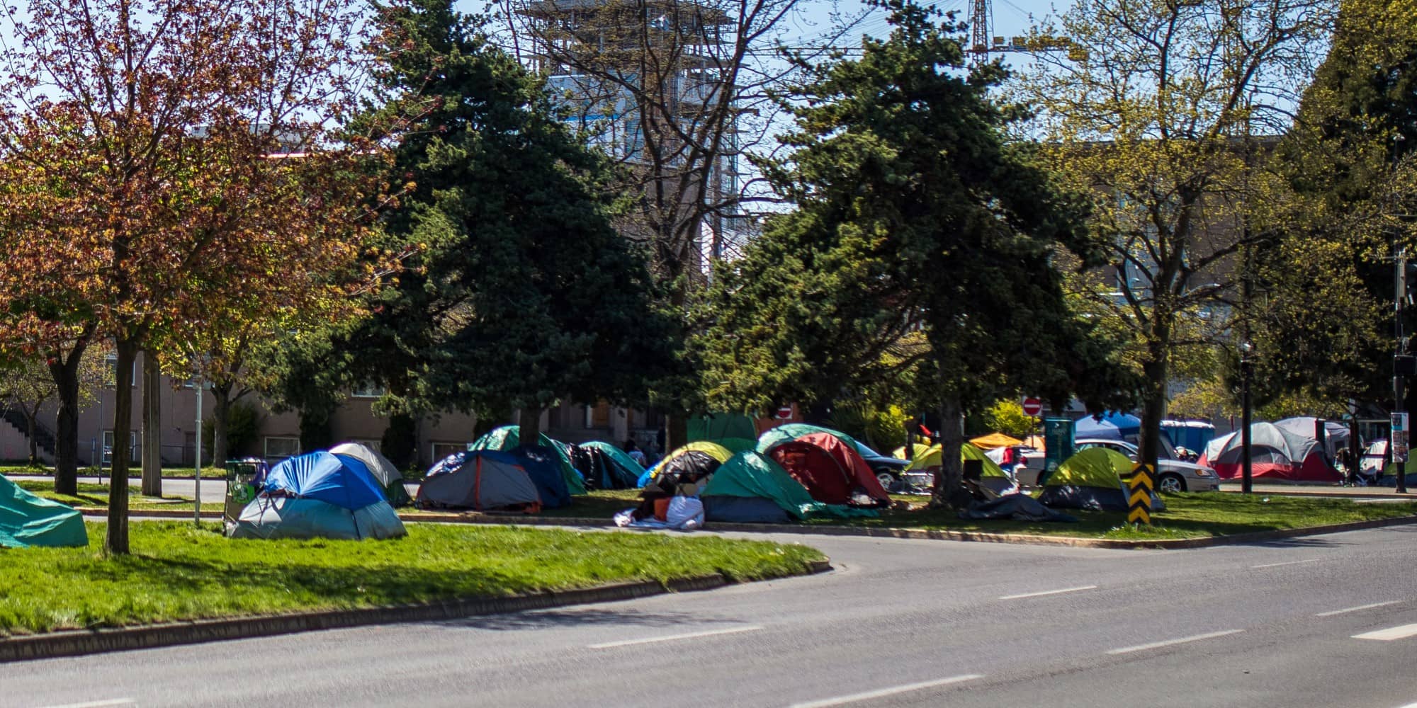 Homeless encampments along Pandora established after the onset of COVID-19 (James MacDonald for The Capital).