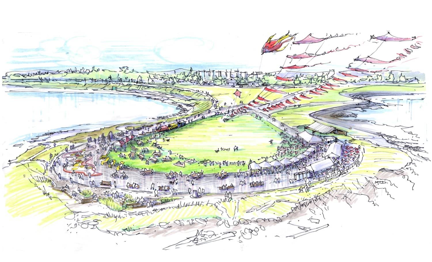 City of Victoria renderings show the proposed park at Clover Point. Source: City of Victoria