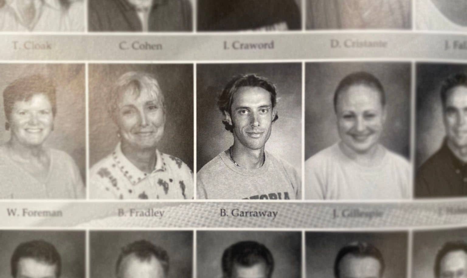 2004 Oak Bay High yearbook photo of Brent Garraway. Photo provided. Illustration: Martin Bauman / Capital Daily