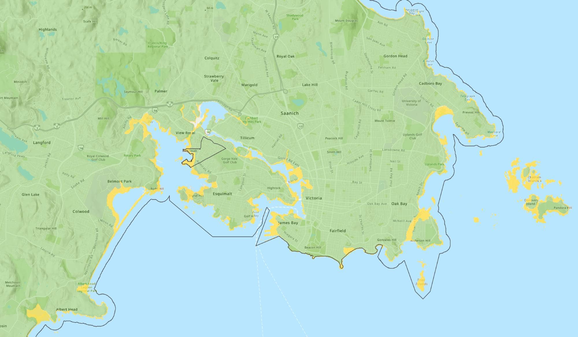New portal maps out Greater Victoria tsunami risk
