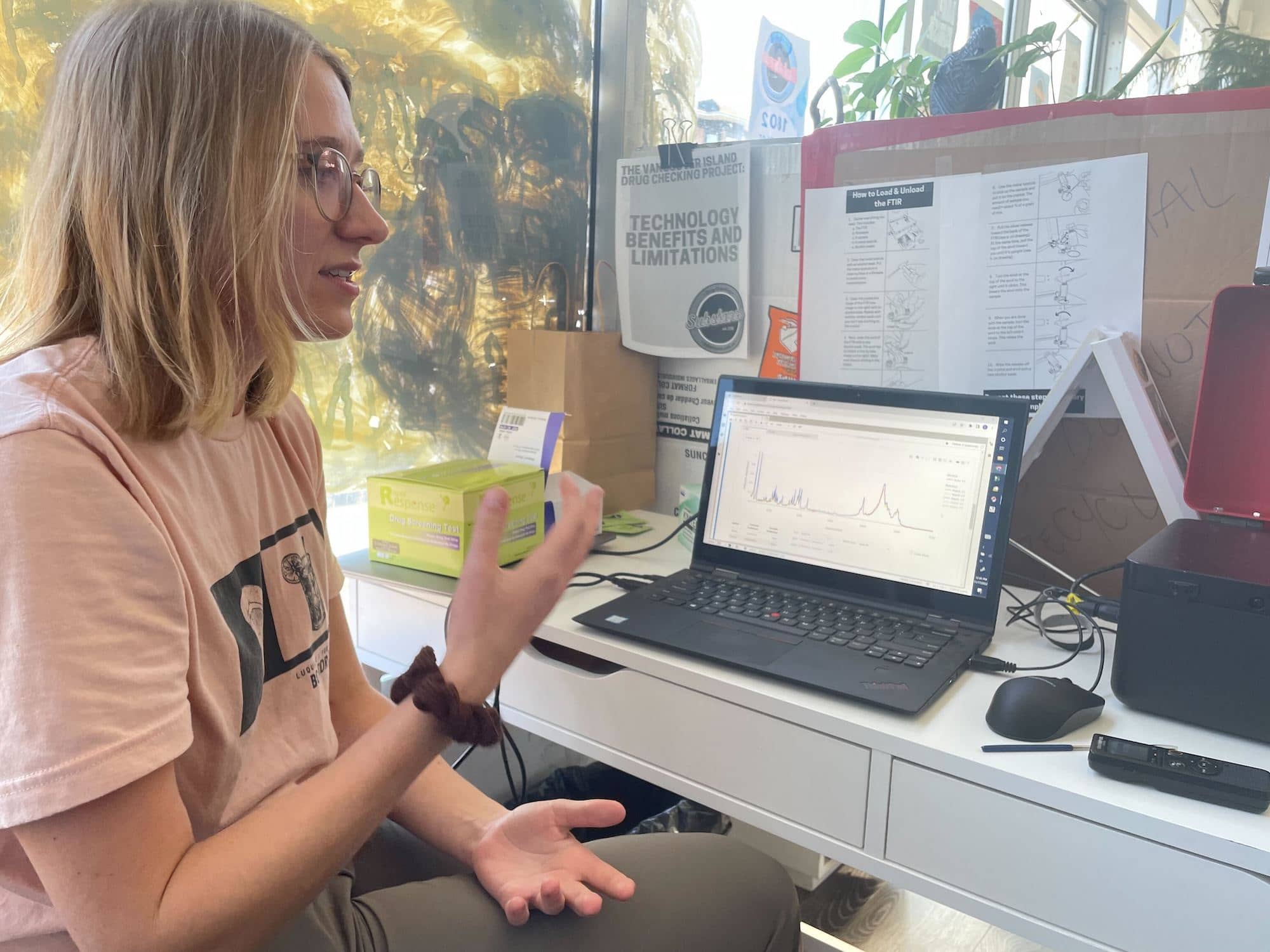 Lea Gozdzialski, a chemistry PhD candidate at UVic and the researcher who started the new “Teaching Thursdays” initiative. Photo: Brishti Basu / Capital Daily