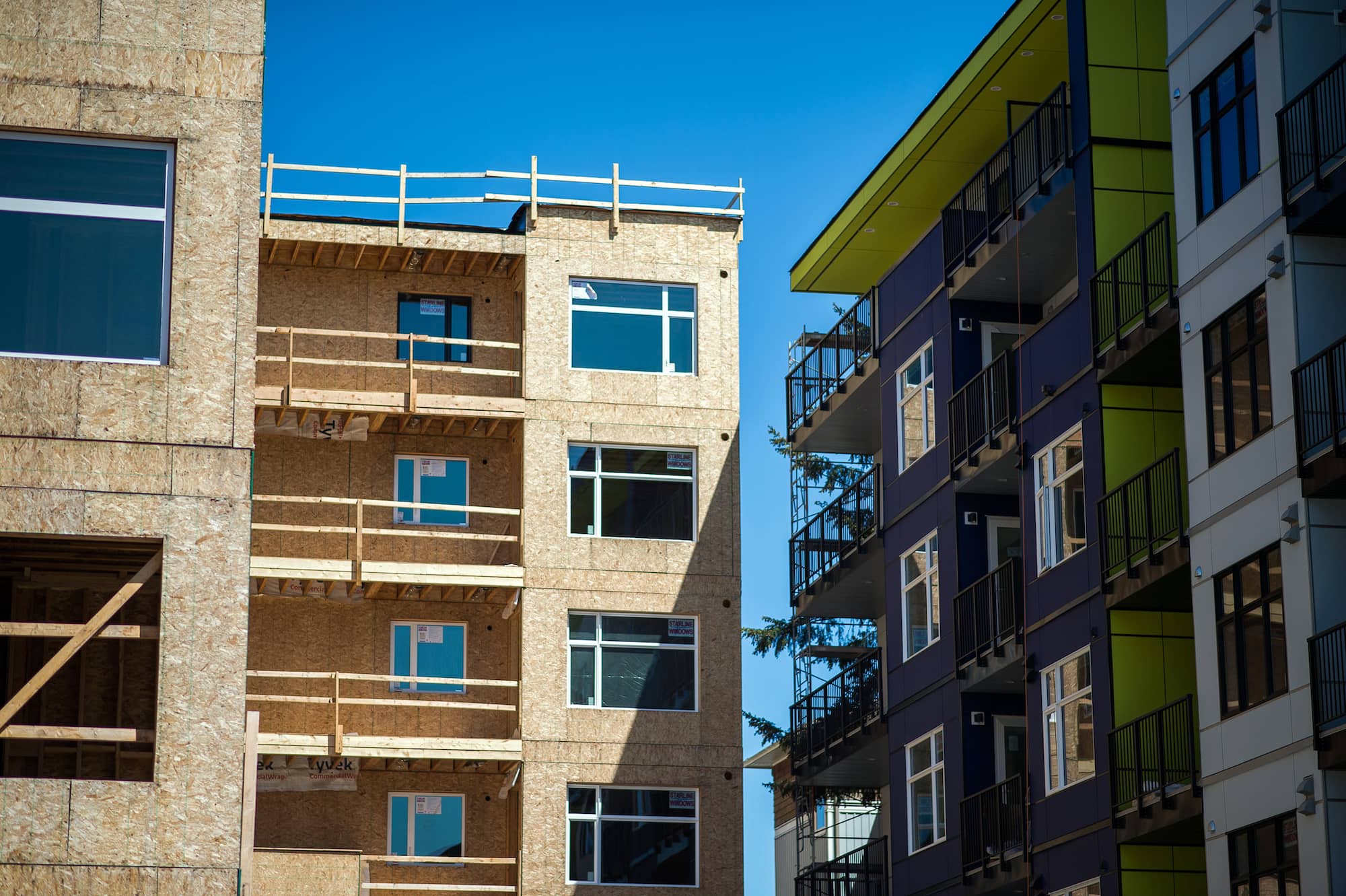 A multi-unit development in Langford. Photo: James MacDonald / Capital Daily