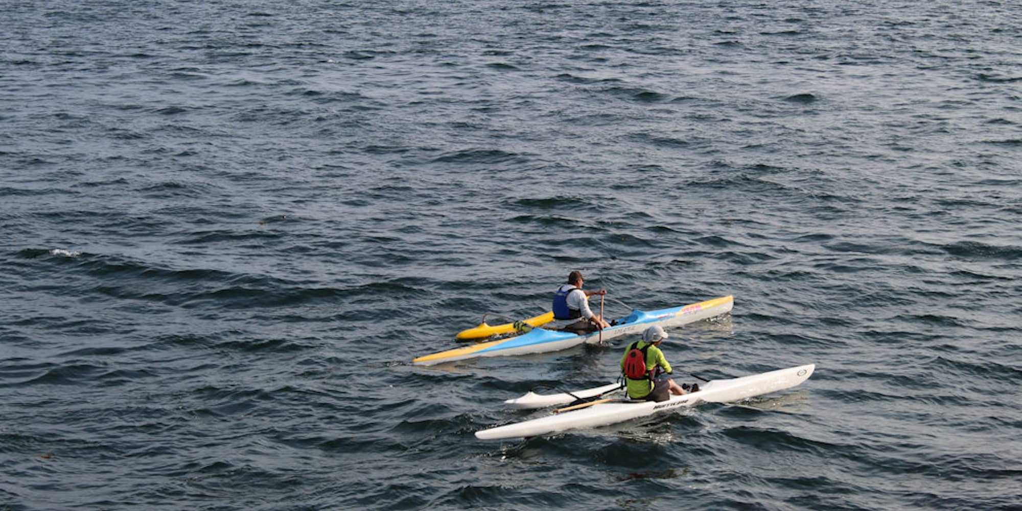 Nothing says "social distancing" like a few meters of ocean (Anne Catherine for The Capital)