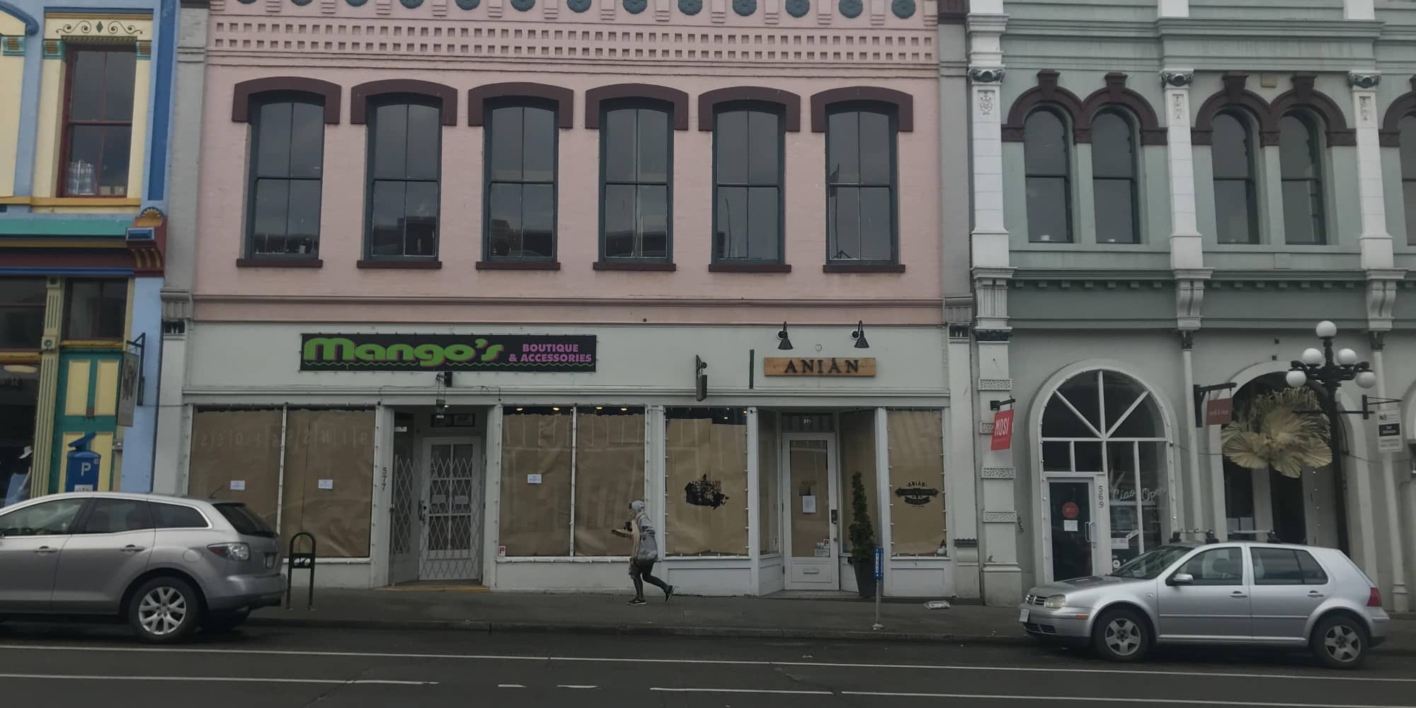 Closed businesses along Johnson Street (Sean Craig for The Capital)