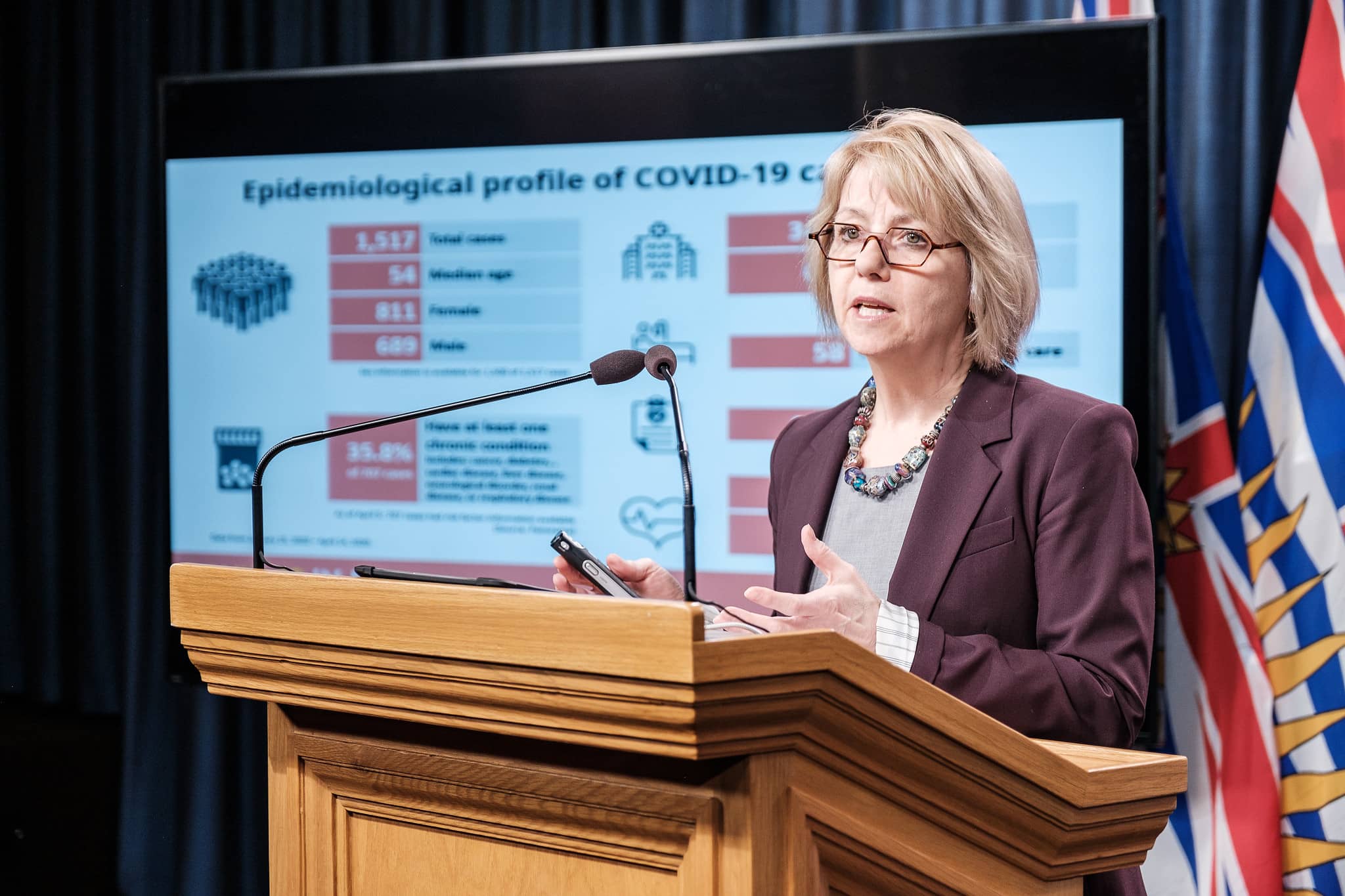 Bonnie Henry gives an update on COVID-19 Photo: Province of BC / Flickr
