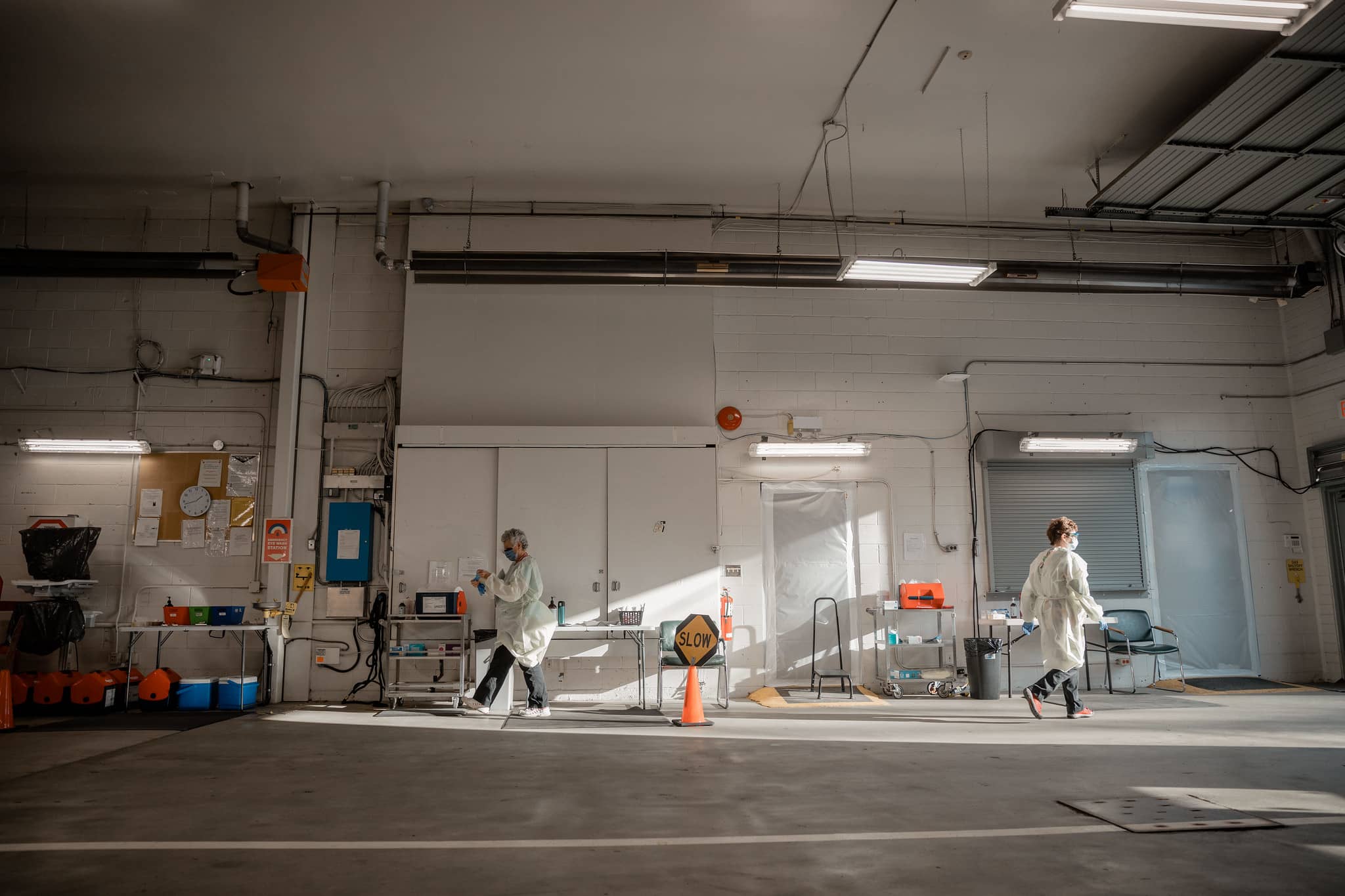 A COVID-19 testing centre in the Cowichan Valley. Photo: Island Health / Flicrk