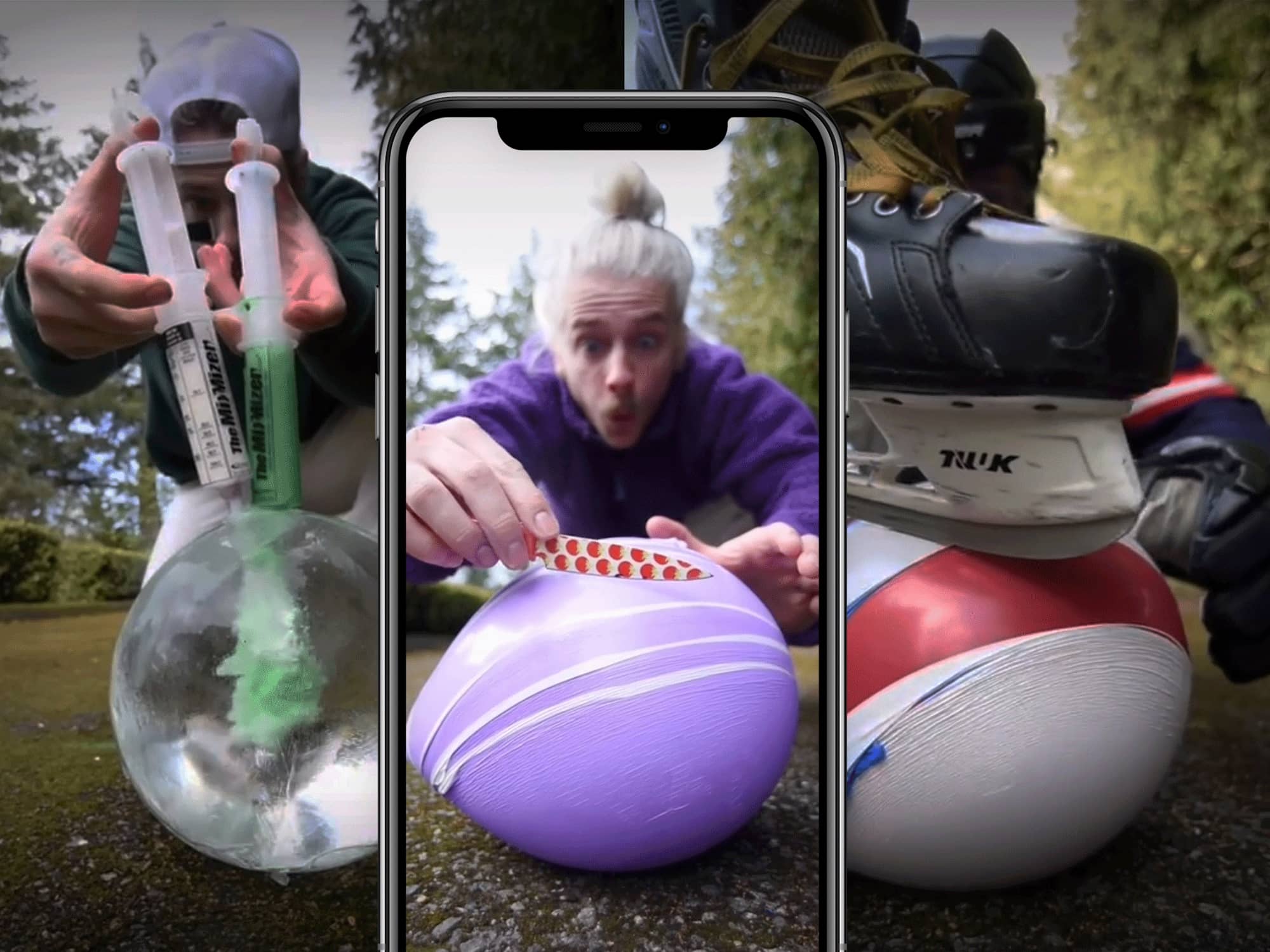 Screengrabs from David Beck's TikTok videos. Illustration by Carita Marsili / Capital Daily