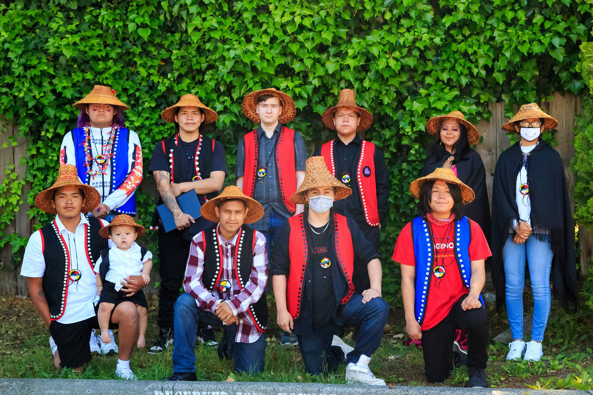 Ten of 13 graduates from Tsawalk Learning Centre. Photo: Tim McGrath / Submitted