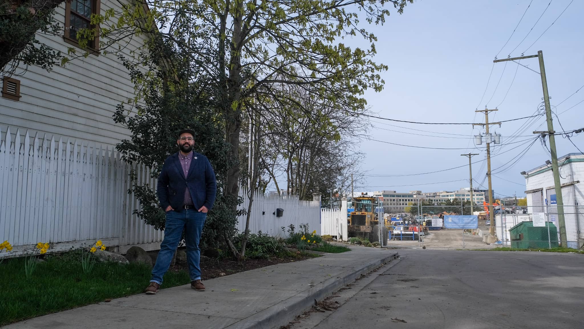 Point Ellice House executive director Kelly Black has tried asking for bylaw enforcement of street trash, but has been told it's not a priority. Photo: Michael John Lo / Capital Daily