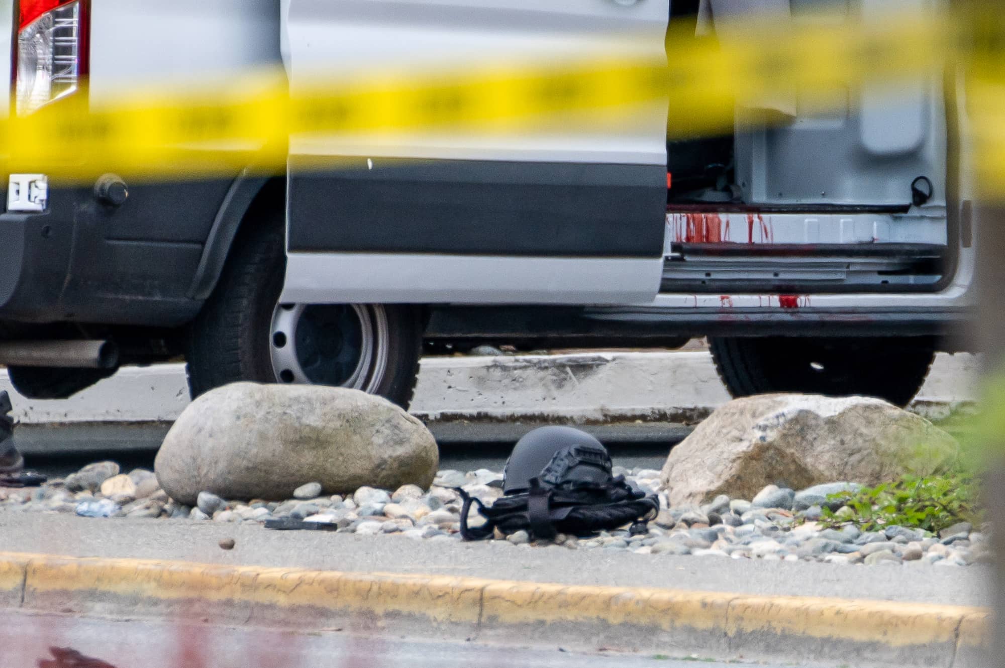 The GVERT van in and around which officers were shot. James MacDonald / Capital Daily