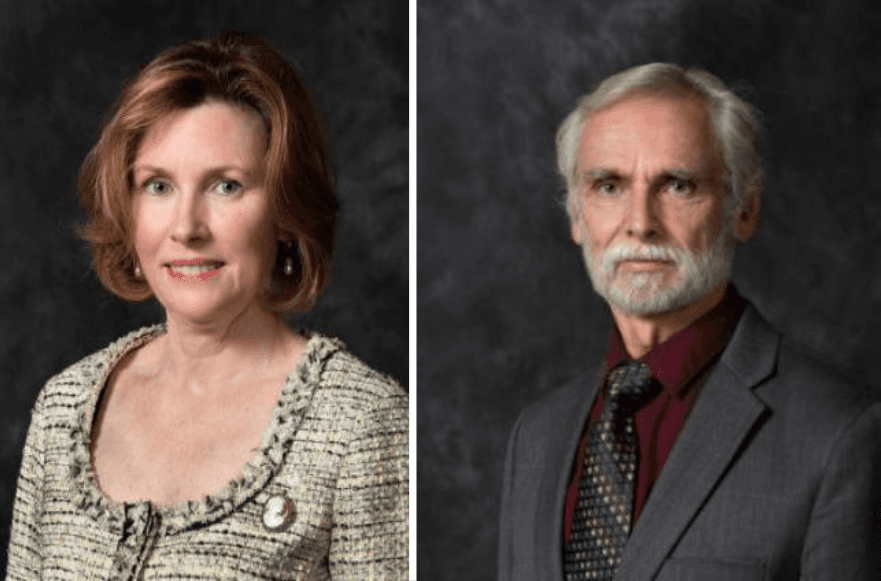 Left: Coun. Marie-Térèse Little. Right: Mayor John Ranns. Photos from District of Metchosin.