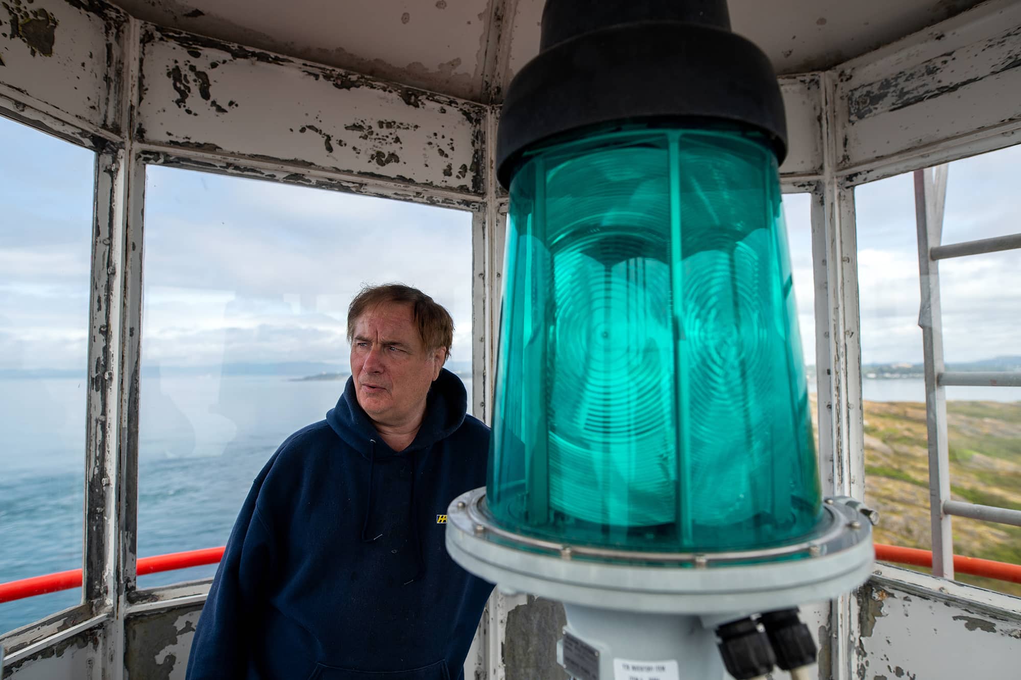 John Gillevet has been a lighthouse keeper for over 12 years, living almost exclusively "on the lights," as keepers say. Photo: James MacDonald / Capital Daily