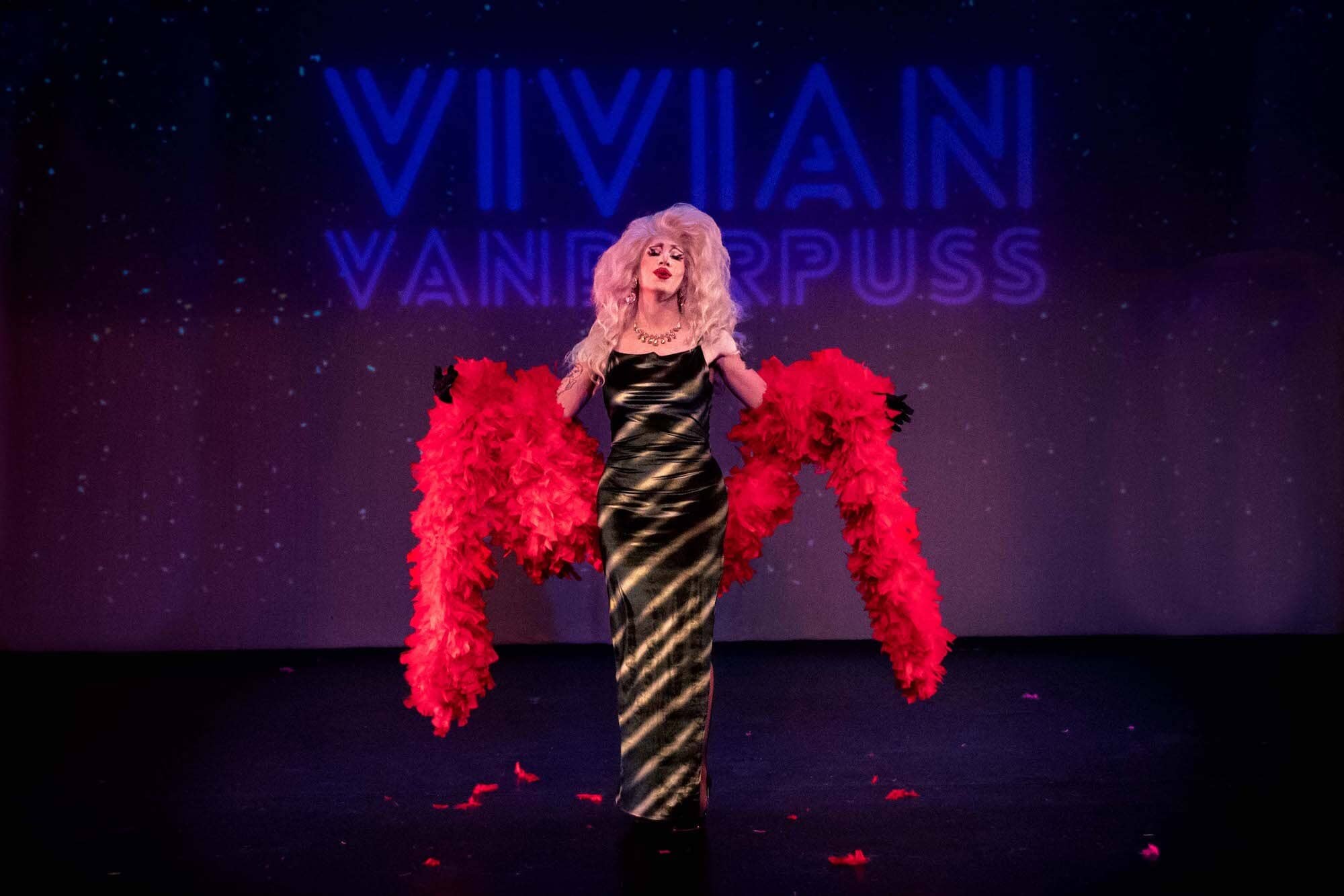 Vivian Vanderpuss performs at a previous edition of HOMO: A Queer Cabaret. Photo Submitted / Mackenzie Lawrence Photography