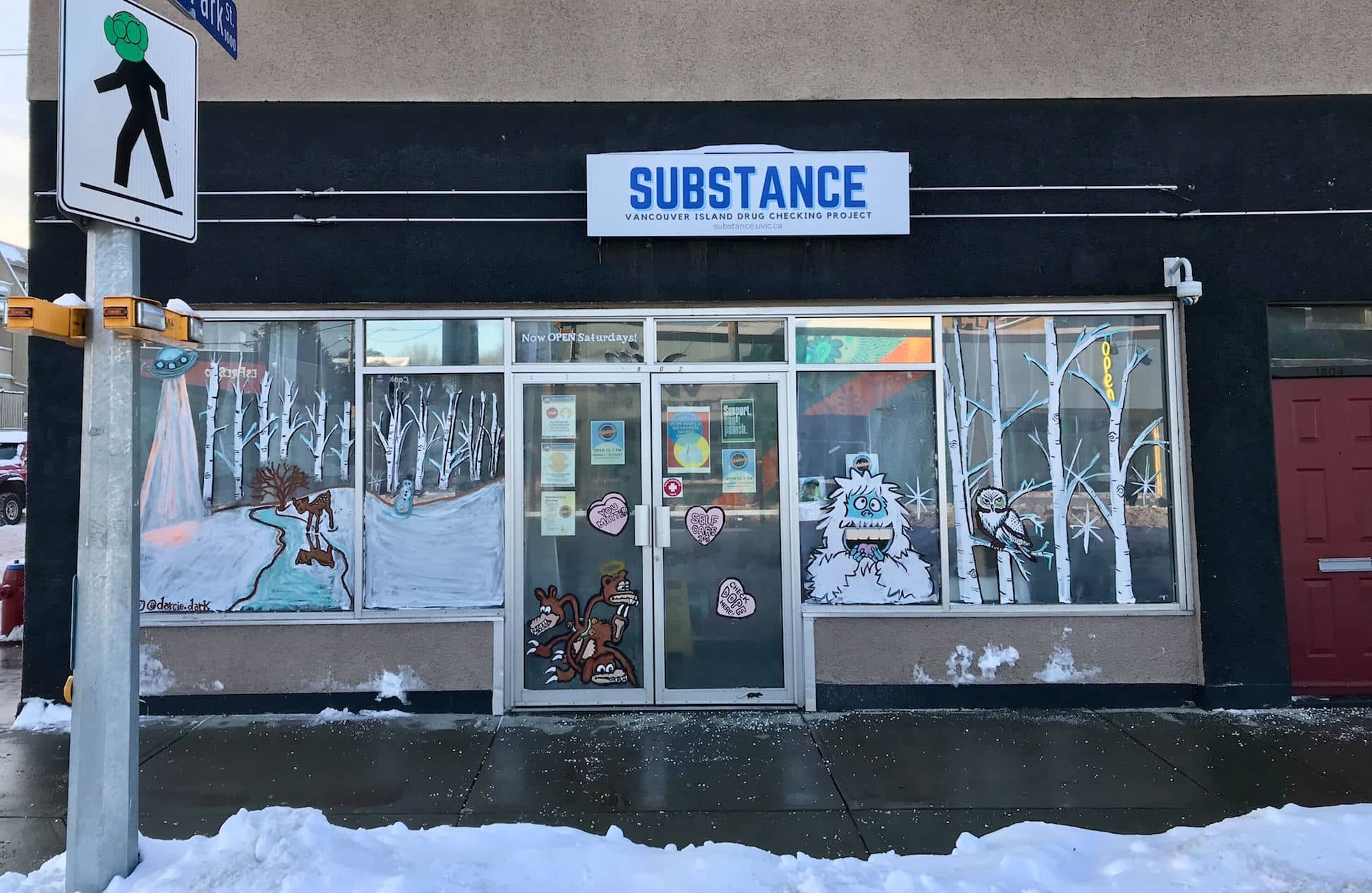 The Substance UVic office on Cook Street, home of the Vancouver Island Drug Checking Project. Photo: Provided / Substance UVic