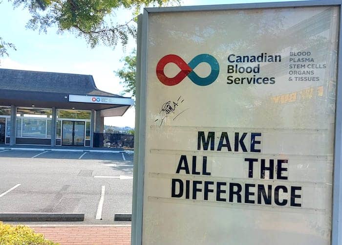 Photo: Twitter/ Canadian Blood Services BC