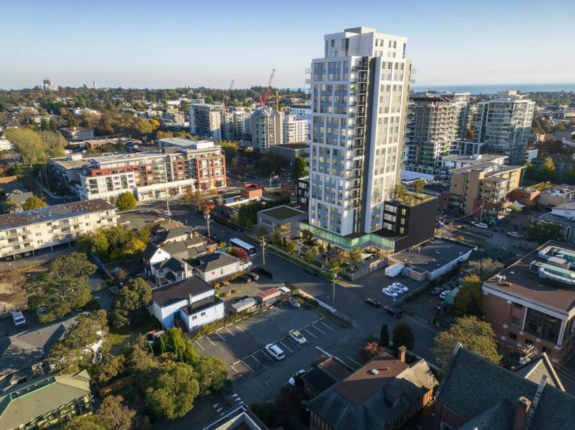 Rendering: The 205-unit rental building proposed for Pandora