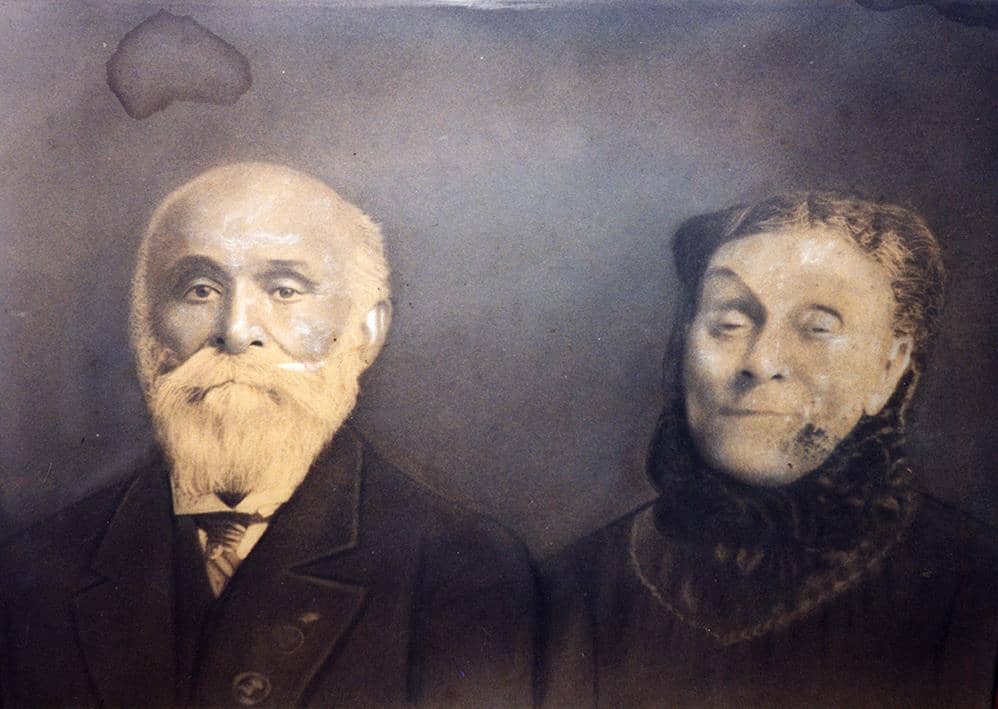 John Craven Jones, Salt Spring's first schoolteacher, and wife Almira in 1885. Archival image via BCBHAS.