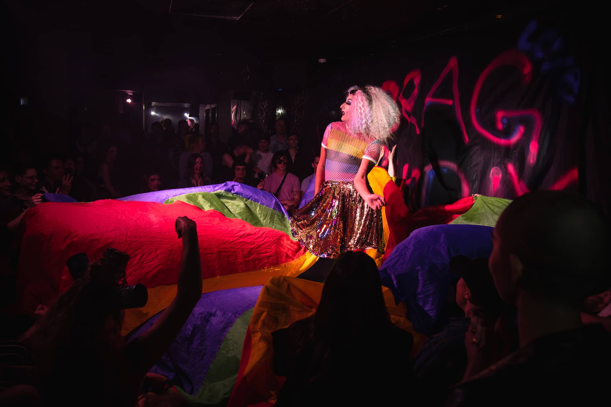 Shelita Cox performs at the final Drag Sunday show. KZ Photography / Courtesy of Shelita Cox.