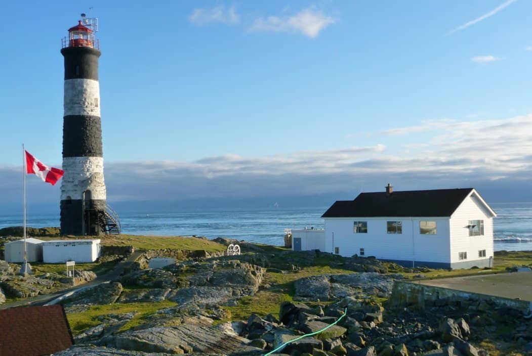 Race Rocks Lighthouse. Photo: Race Rocks Marine Research Centre