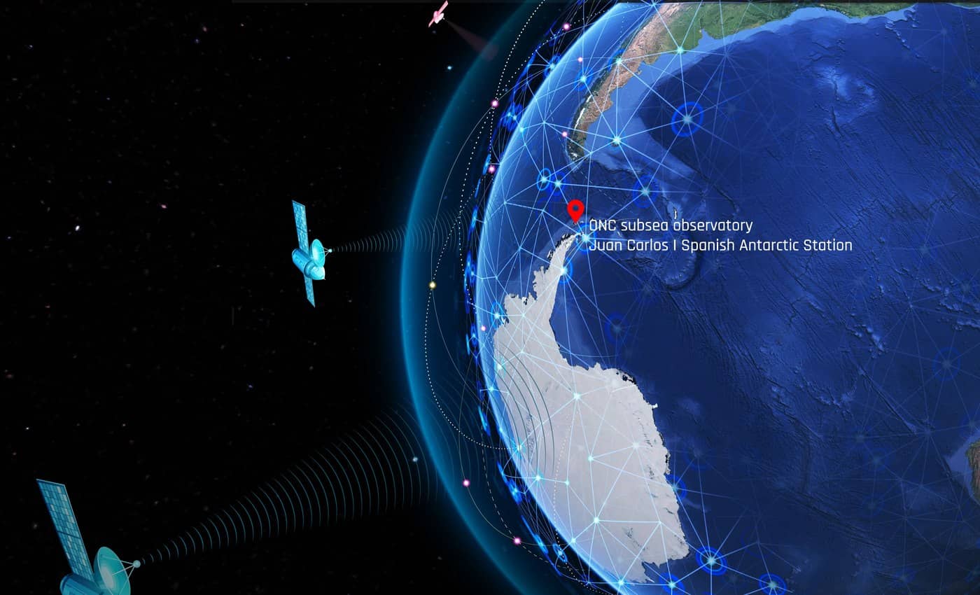 Rendering of the new subsea observatory and satellite system. Photo: OCN