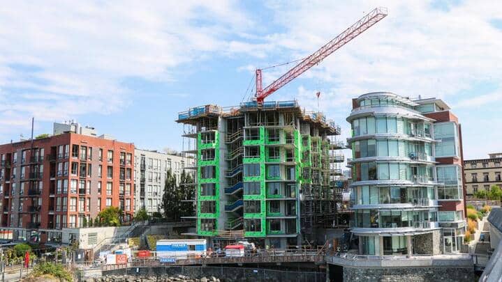 Construction in Victoria. Photo courtesy City of Victoria