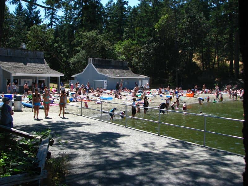 The main beach at Thetis Lake Regional Park. Photo: Flickr