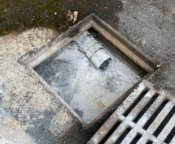 This photo accompanied a July 15 Reddit post alleging a Burnside-Gorge business is illegally dumping wastewater. Photo: Reddit