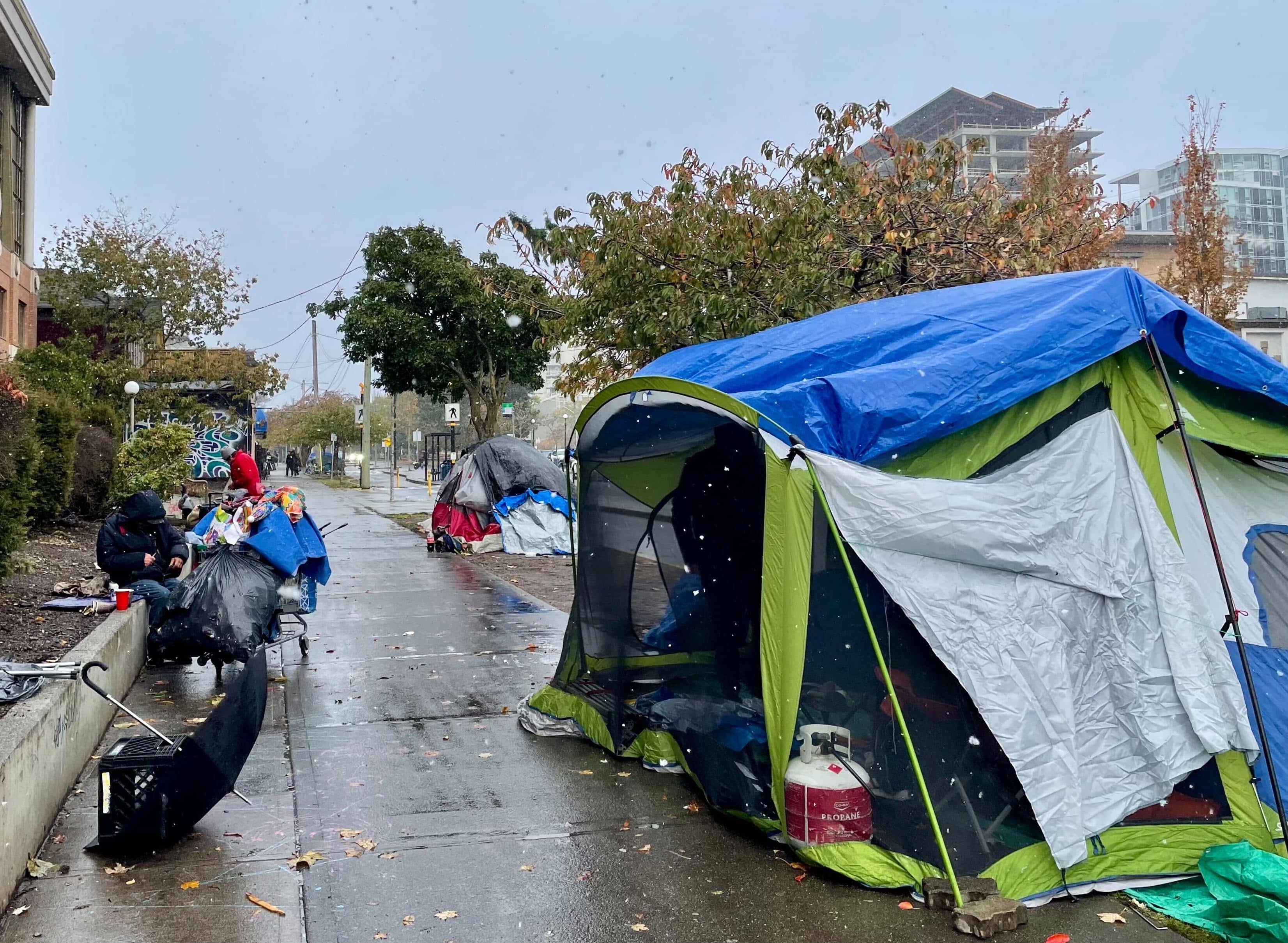 Tents on Pandora. Photo: Brishti Basu / Capital Daily