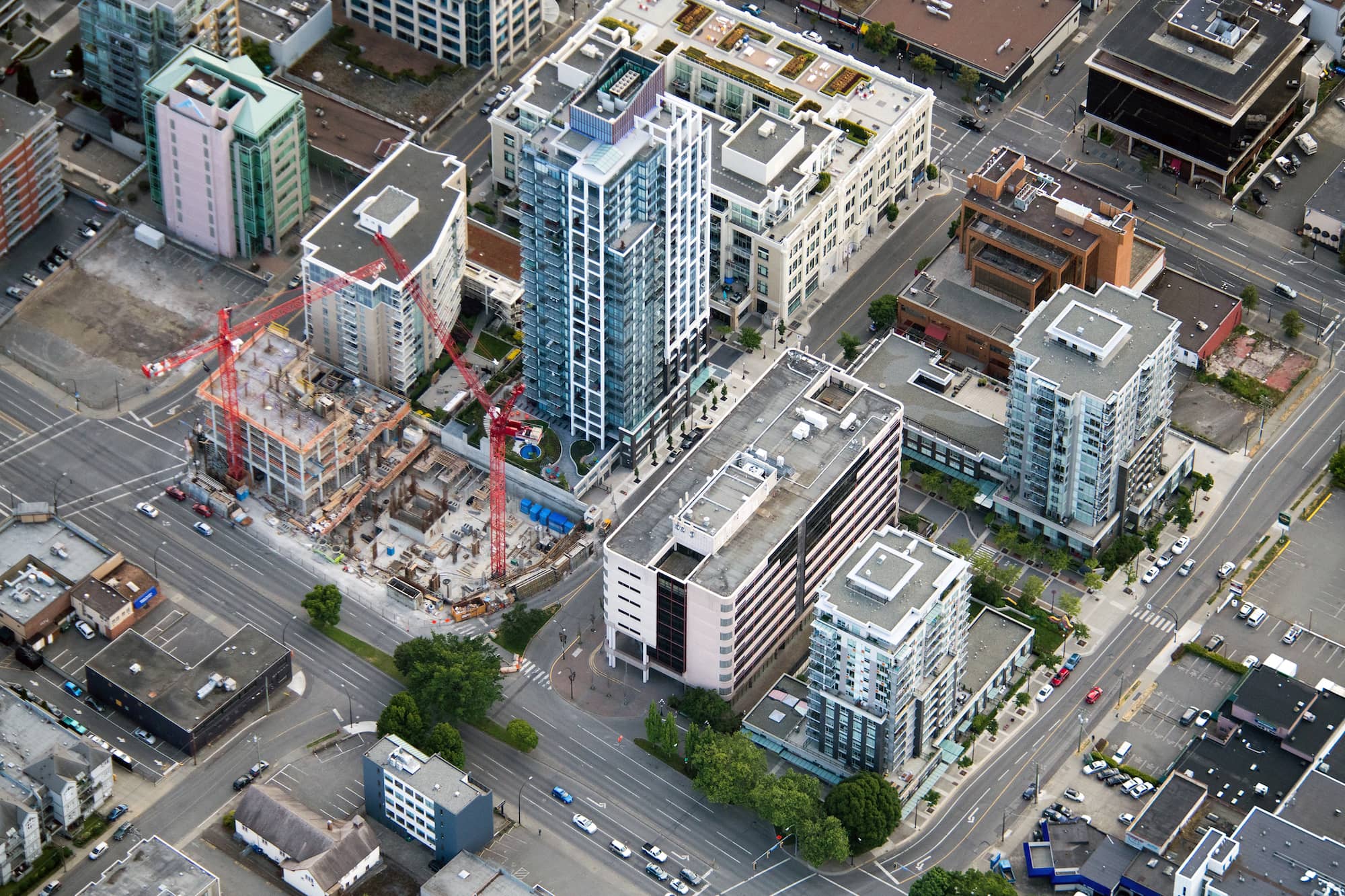 Condos under construction in downtown Victoria. Photo: James MacDonald / Capital Daily