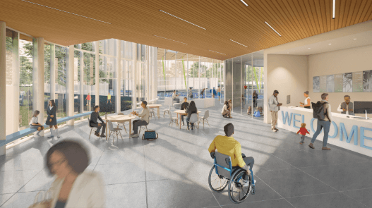 City of Victoria architectural rendering of a new Crystal Pool.