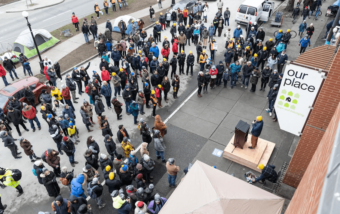 Participants in last year's Coldest Night of the Year march. Photo: Our Place Society