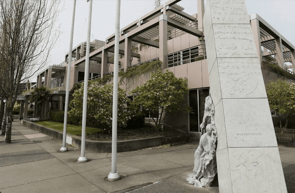 VicPD HQ at the corner of Caledonia and Quadra. Photo: Sidney Coles / Capital Daily