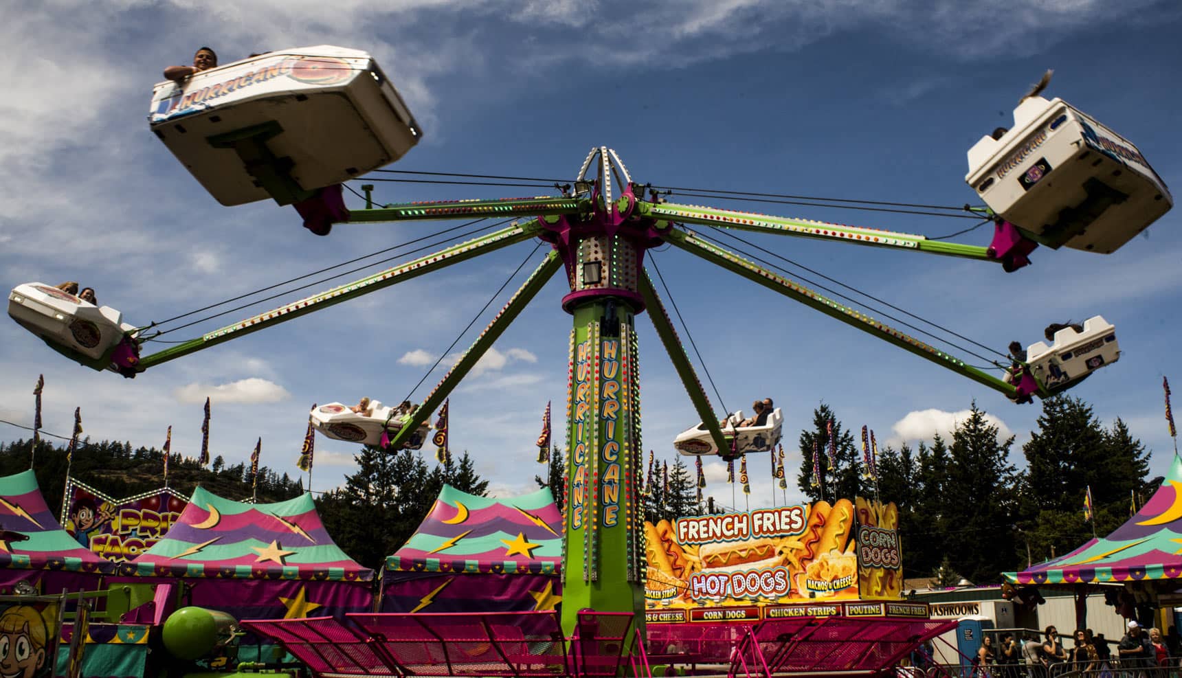 People enjoy a ride at the Luxton Fair in Langford. Photo: Steven R. Noble / Luxton Fairgrounds website
