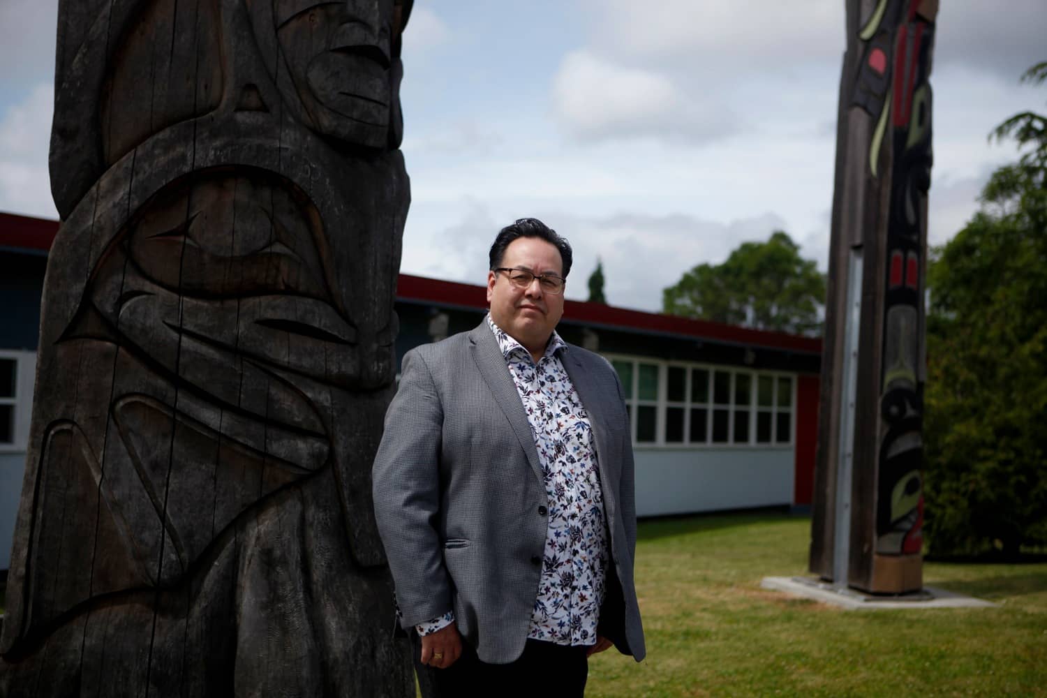Ron Rice stands in front of Victoria Native Friendship Centre. Photo: VNFC / Facebook