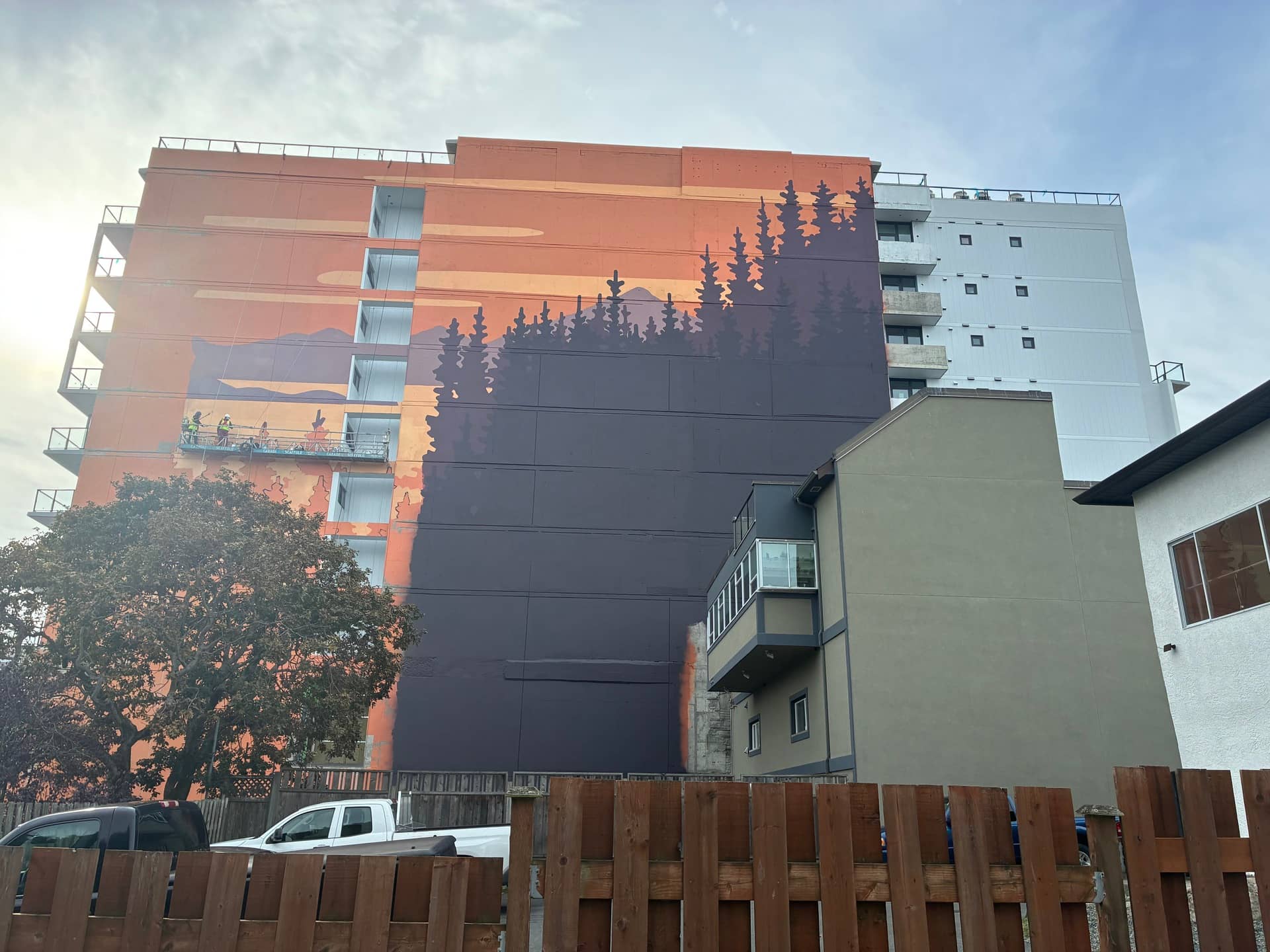 Mural on Pacific House in Esquimalt. Photo: Mark Brennae / Capital Daily