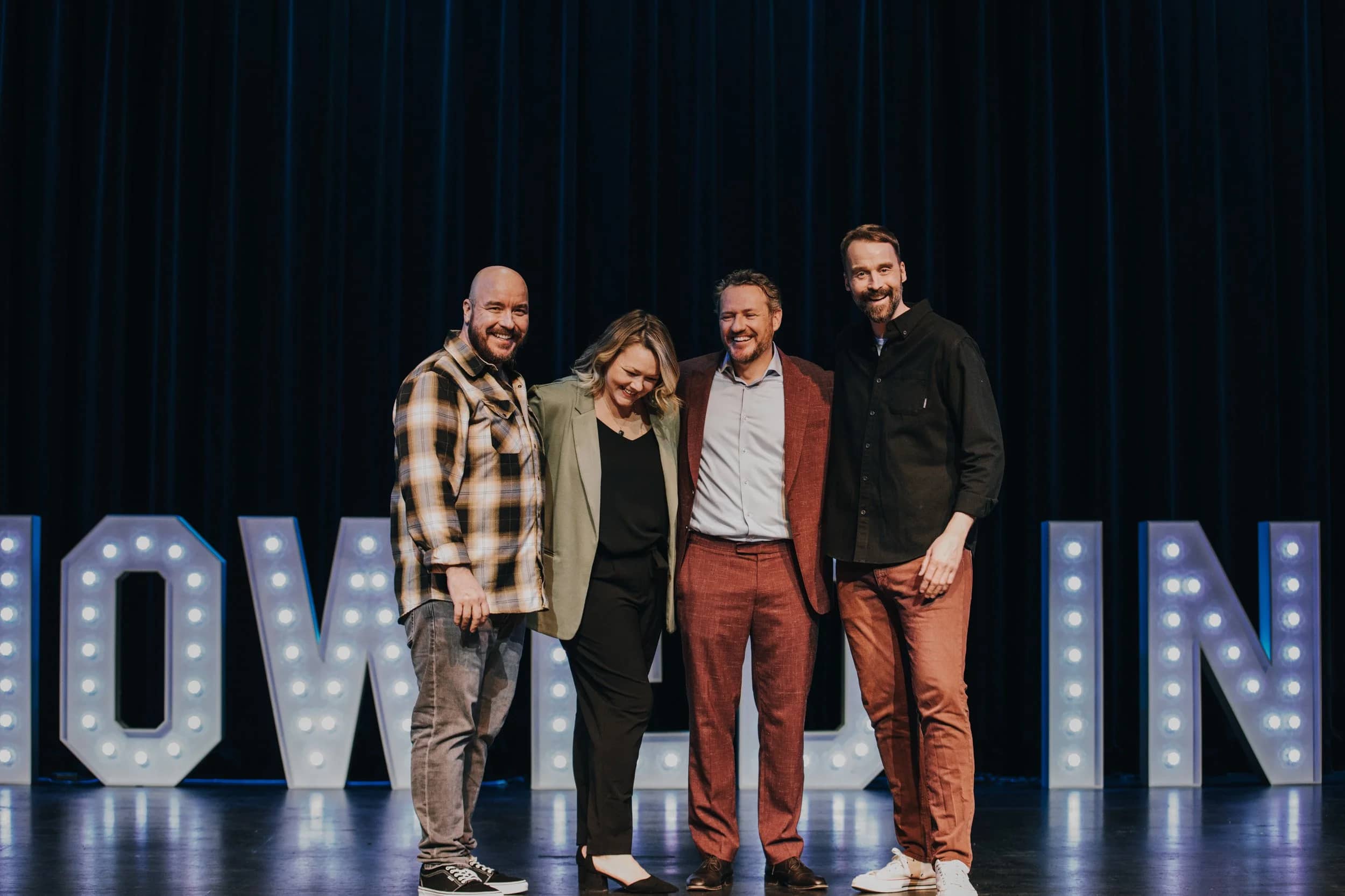 Comedians from the Snowed In Comedy Tour. Photo: Snowed In Comedy Tour