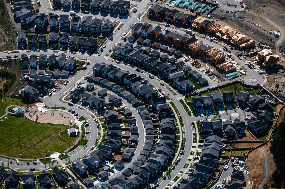 Housing being built in Colwood. Photo: James MacDonald / Capital Daily