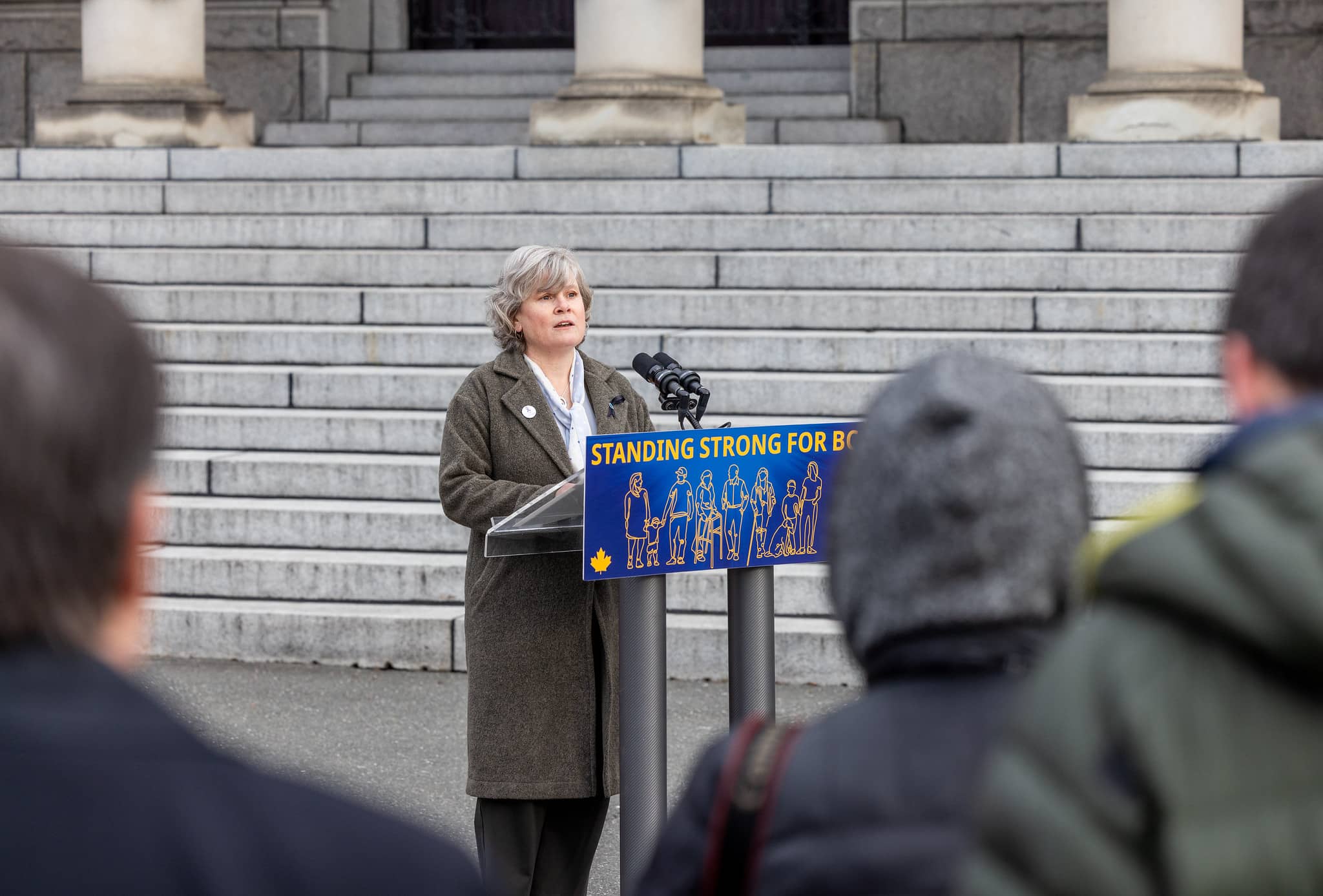 Josie Osborne announces funding for naloxone kits. Photo: Province of BC / Flickr